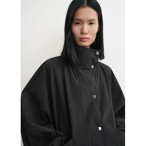 Totême Summer parachute jacket in Black - Jackets - Scandinavian Minimalist Luxury at Luxury Shoes 