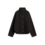 Totême Summer parachute jacket in Black - Jackets - Scandinavian Minimalist Luxury at Luxury Shoes 
