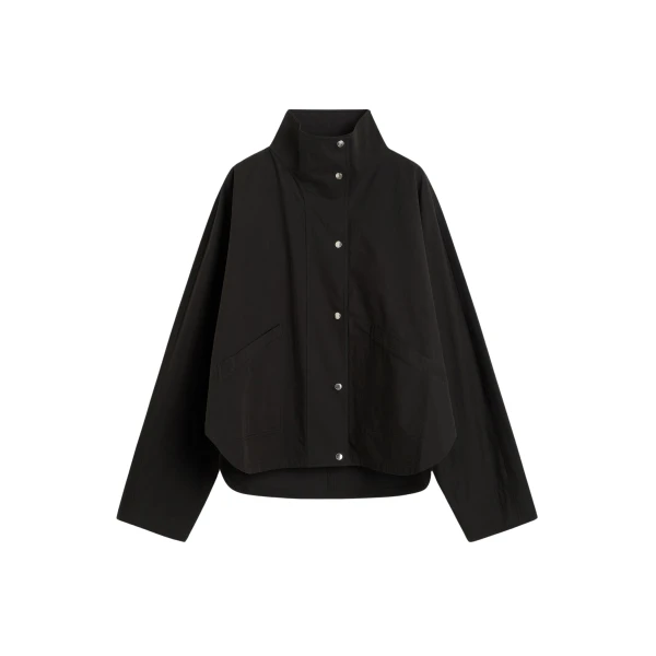 Totême Summer parachute jacket in Black - Jackets - Scandinavian Minimalist Luxury at Luxury Shoes 