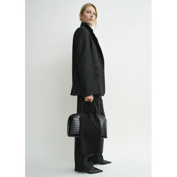 Totême Tailored blazer charcoal in Charcoal melange - Jackets - Scandinavian Minimalist Luxury at Luxury Shoes 