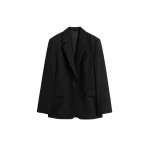 Totême Tailored blazer in Black - Jackets - Scandinavian Minimalist Luxury at Luxury Shoes 