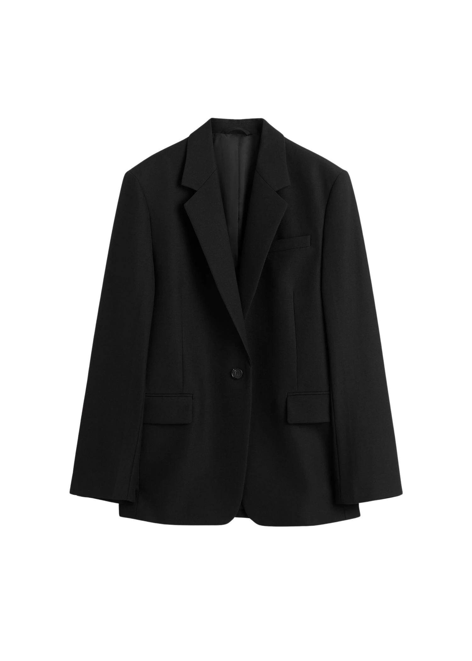 Toteme-Tailored-blazer-in-Black82110_nobg Totême Tailored blazer in Black - Jackets - Scandinavian Minimalist Luxury at Luxury Shoes