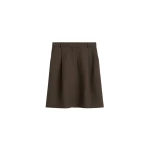 Totême Tailored pleat skirt in Bark - Skirts - Scandinavian Minimalist Luxury at Luxury Shoes 