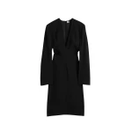 Totême Tailored slouch dress in Black - Dresses - Scandinavian Minimalist Luxury at Luxury Shoes 
