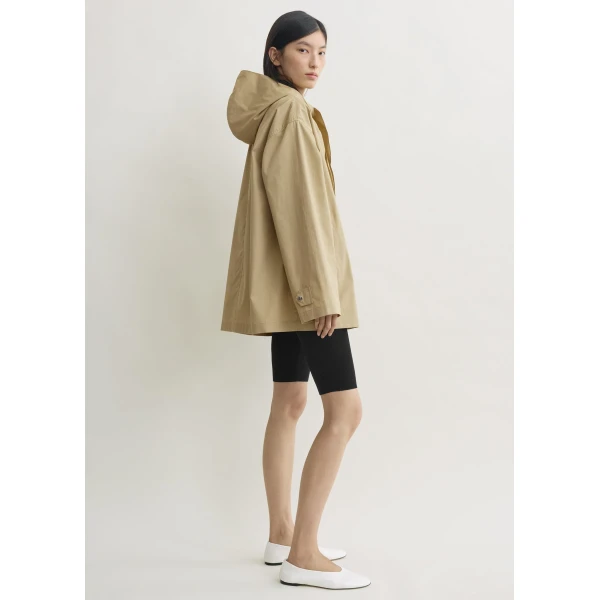 Totême Technical scarf jacket in Cashew - Jackets - Scandinavian Minimalist Luxury at Luxury Shoes 