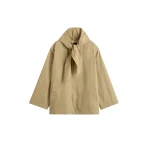 Toteme-Technical-scarf-jacket-in-Cashew41185_nobg Totême Technical scarf jacket in Cashew - Jackets - Scandinavian Minimalist Luxury at Luxury Shoes