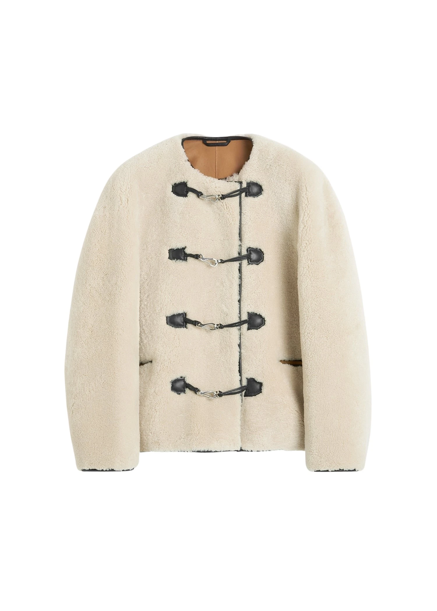 Toteme-Teddy-shearling-clasp-jacket-in-Off-white90739_nobg Totême Teddy shearling clasp jacket in Off-white - Jackets - Scandinavian Minimalist Luxury at Luxury Shoes