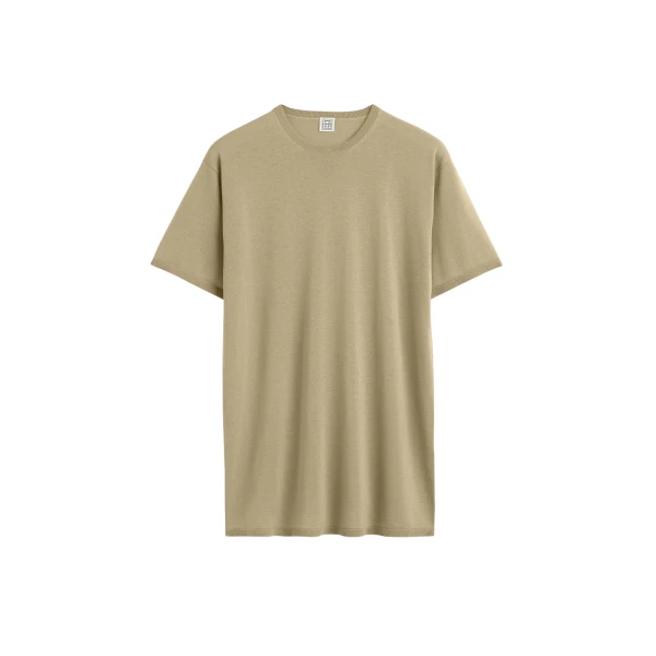 Totême Tee knit in Desert - Tops - Scandinavian Minimalist Luxury at Luxury Shoes 