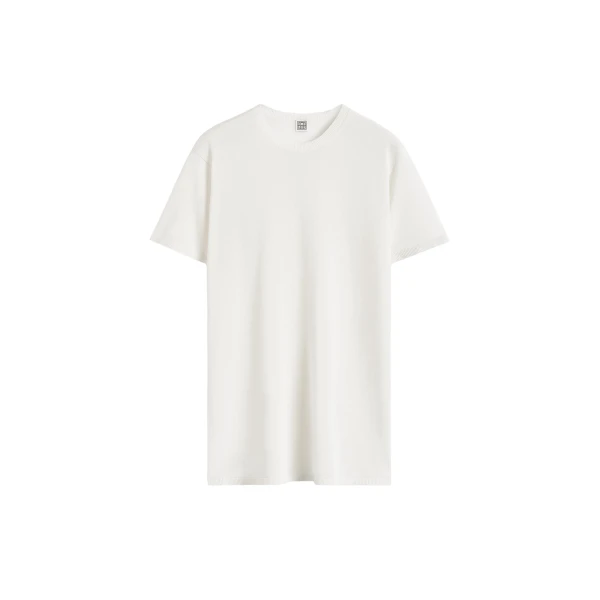 Totême Tee knit in White - Tops - Scandinavian Minimalist Luxury at Luxury Shoes 