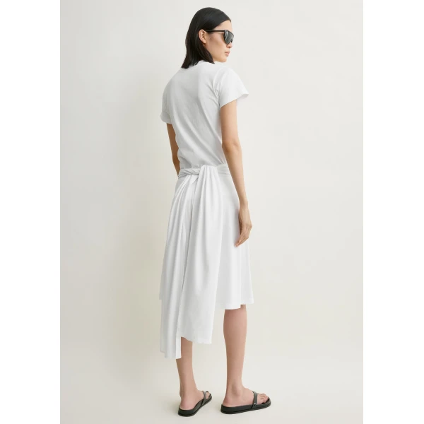 Totême Tie-waist jersey shorts in White - Shorts - Scandinavian Minimalist Luxury at Luxury Shoes 