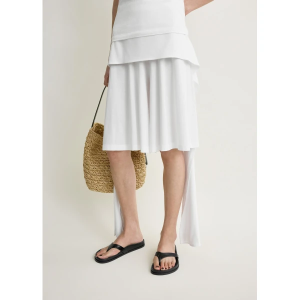 Totême Tie-waist jersey shorts in White - Shorts - Scandinavian Minimalist Luxury at Luxury Shoes 