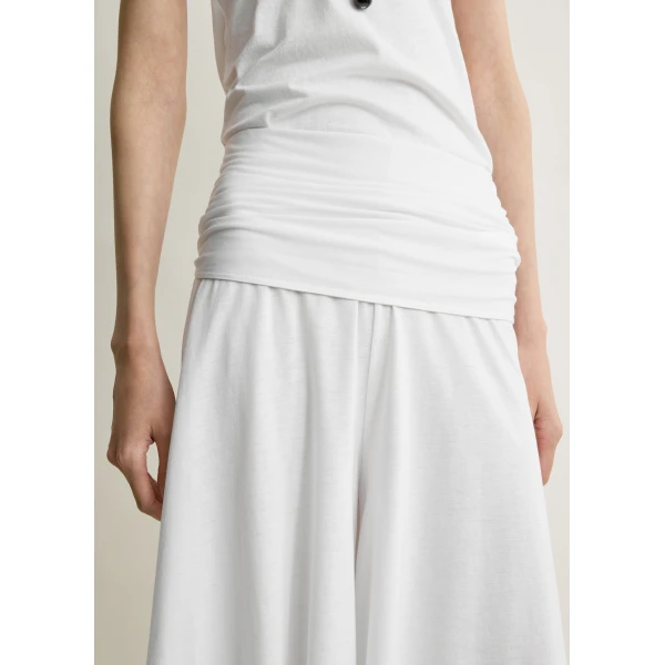 Totême Tie-waist jersey shorts in White - Shorts - Scandinavian Minimalist Luxury at Luxury Shoes 