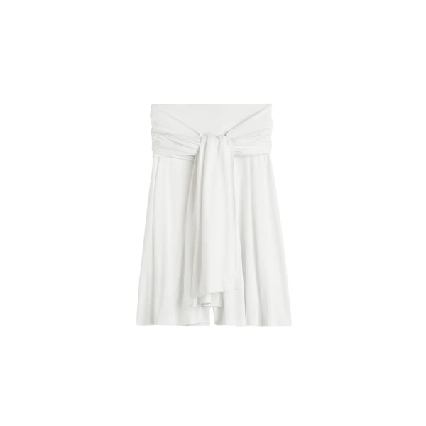 Totême Tie-waist jersey shorts in White - Shorts - Scandinavian Minimalist Luxury at Luxury Shoes 