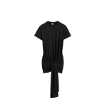 Totême Tie-waist jersey top in Black - Tops - Scandinavian Minimalist Luxury at Luxury Shoes 