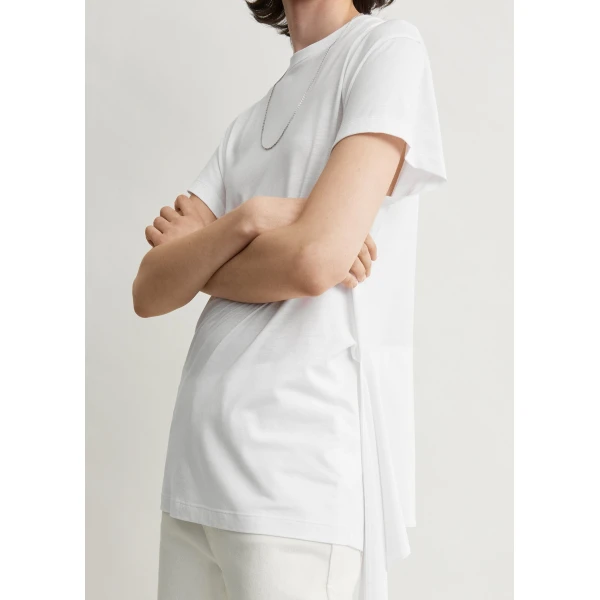 Totême Tie-waist jersey top in White - Tops - Scandinavian Minimalist Luxury at Luxury Shoes 