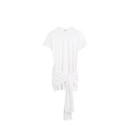 Totême Tie-waist jersey top in White - Tops - Scandinavian Minimalist Luxury at Luxury Shoes 