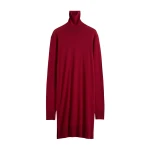 Totême Turtleneck dress in Red - Dresses - Scandinavian Minimalist Luxury at Luxury Shoes 