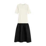 Toteme-Twinflower-tee-dress-in-Ecru61507_nobg Totême Twinflower tee dress in Ecru - Dresses - Scandinavian Minimalist Luxury at Luxury Shoes