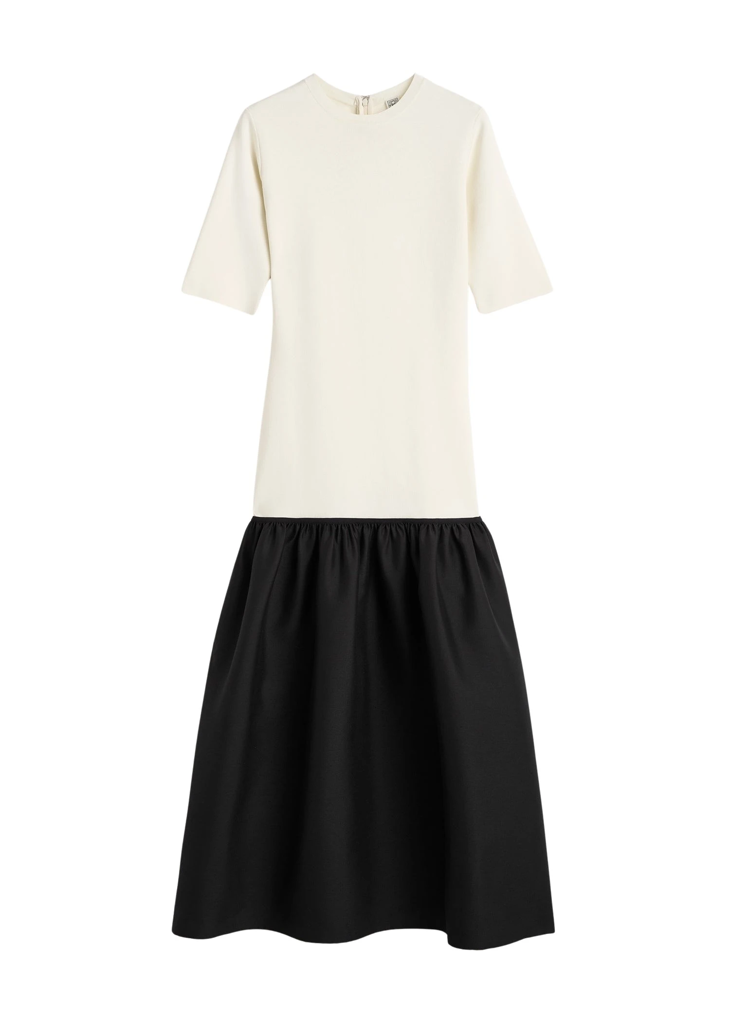Toteme-Twinflower-tee-dress-in-Ecru61507_nobg Totême Twinflower tee dress in Ecru - Dresses - Scandinavian Minimalist Luxury at Luxury Shoes