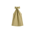 Totême Twist halter top in Cumin - Tops - Scandinavian Minimalist Luxury at Luxury Shoes 