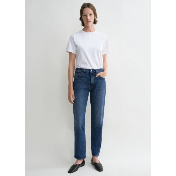 Totême Twisted seam denim in Washed blue - Pants - Scandinavian Minimalist Luxury at Luxury Shoes 