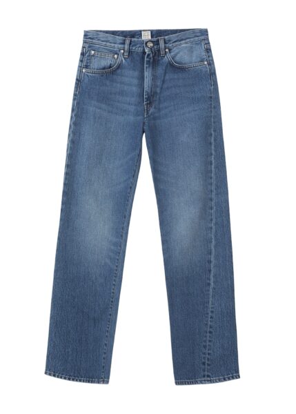 Totême Twisted seam denim in Washed blue - Pants - Scandinavian Minimalist Luxury at Luxury Shoes 