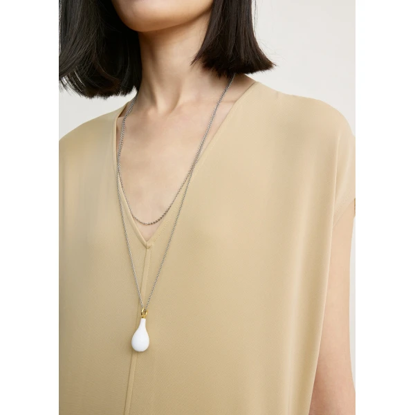 Totême V-neck jersey dress in Chai - Dresses - Scandinavian Minimalist Luxury at Luxury Shoes 