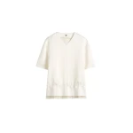 Toteme-V-neck-satin-pullover-in-White12730_nobg Totême V-neck satin pullover in White - Tops - Scandinavian Minimalist Luxury at Luxury Shoes