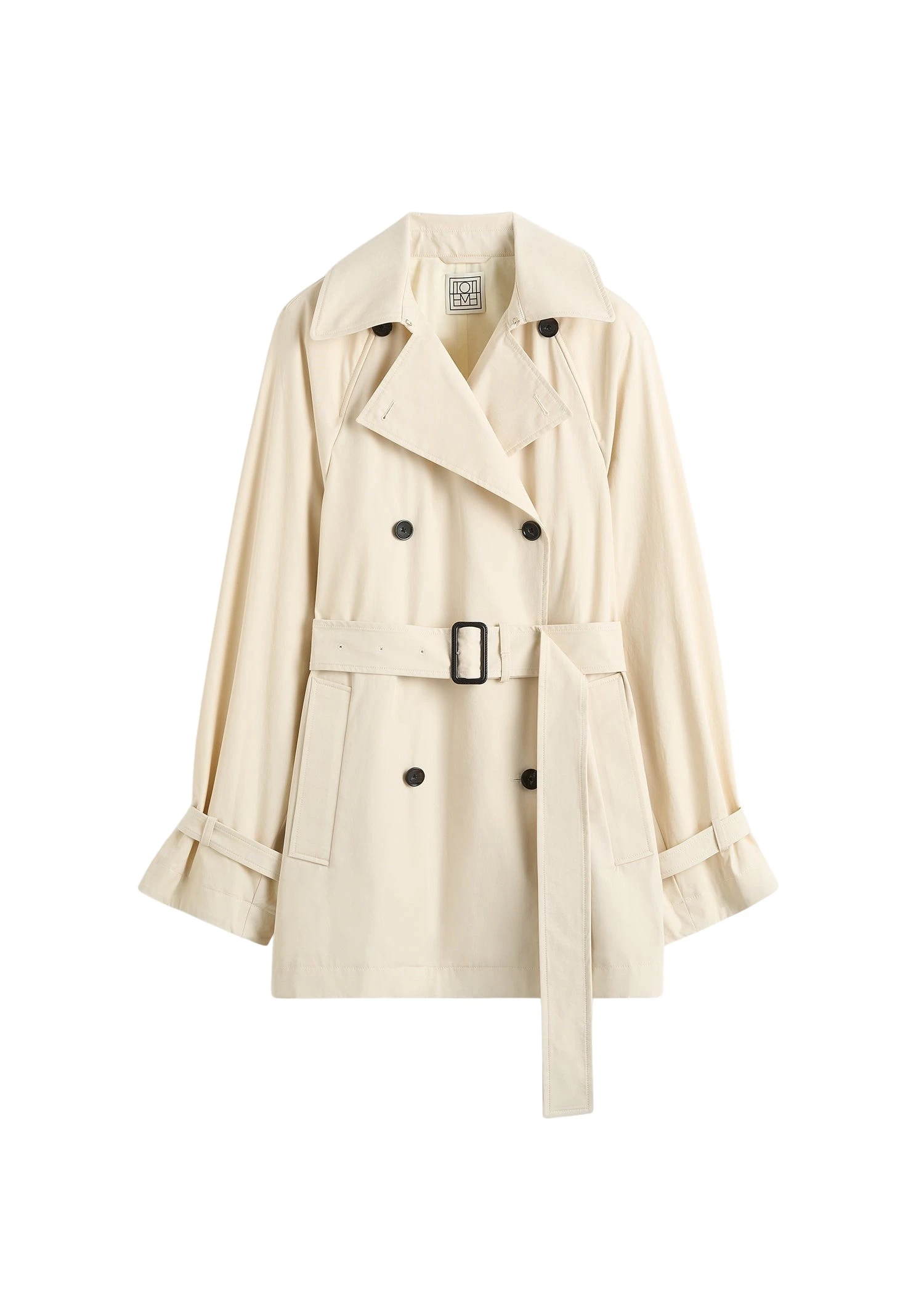 Toteme-Washed-cotton-trench-in-Stone46621_nobg Totême Washed cotton trench in Stone - Coats - Scandinavian Minimalist Luxury at Luxury Shoes