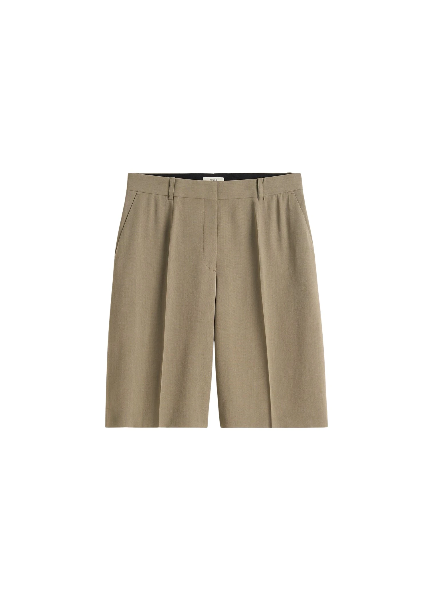 Toteme-Wide-fluid-shorts-in-Taupe61280_nobg Totême Wide fluid shorts in Taupe - Shorts - Scandinavian Minimalist Luxury at Luxury Shoes