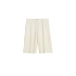 Totême Wide tailored shorts in Ecru - Shorts - Scandinavian Minimalist Luxury at Luxury Shoes 