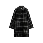 Toteme-Windowpane-country-coat-in-Black-White33425_nobg Totême Windowpane country coat in Black / White - Coats - Scandinavian Minimalist Luxury at Luxury Shoes