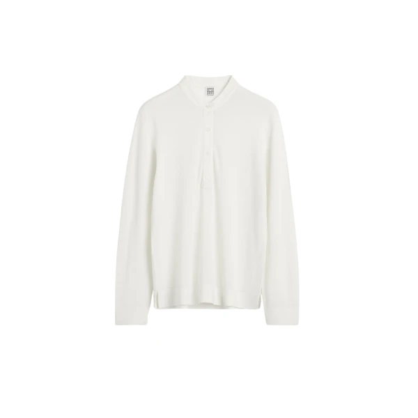 Totême Wool silk knit in Off-white - Knitwear - Scandinavian Minimalist Luxury at Luxury Shoes 