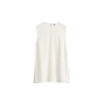 Totême Woven stripe top in Meringue - Tops - Scandinavian Minimalist Luxury at Luxury Shoes 