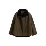 Toteme-Zipped-country-jacket-in-Bark55847_nobg Totême Zipped country jacket in Bark - Jackets - Scandinavian Minimalist Luxury at Luxury Shoes