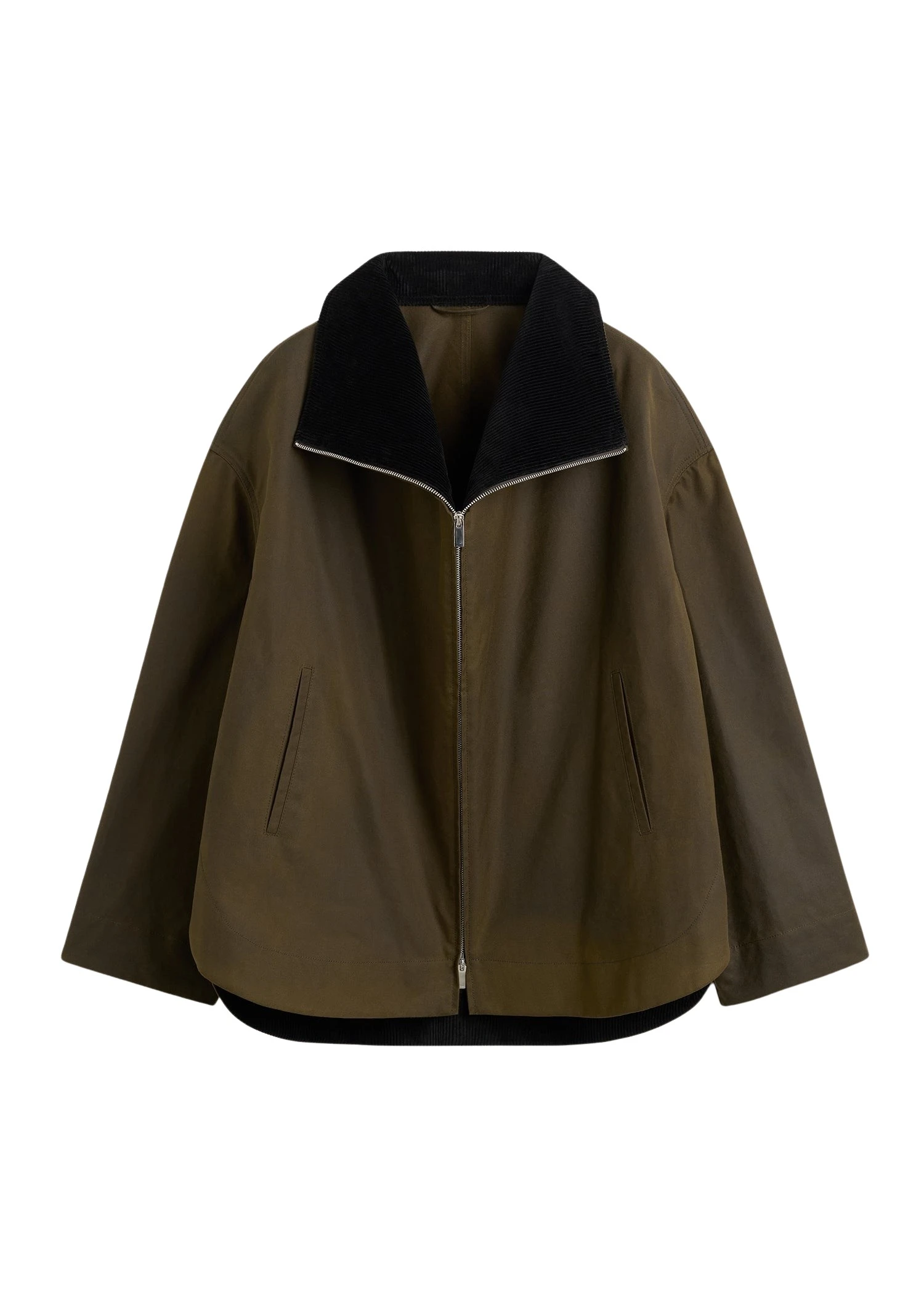 Toteme-Zipped-country-jacket-in-Bark55847_nobg Totême Zipped country jacket in Bark - Jackets - Scandinavian Minimalist Luxury at Luxury Shoes