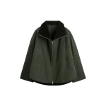 Totême Zipped country jacket in Forest - Jackets - Scandinavian Minimalist Luxury at Luxury Shoes 