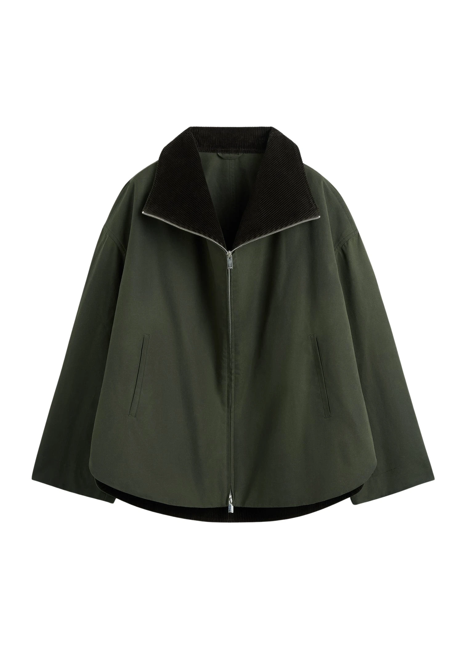 Toteme-Zipped-country-jacket-in-Forest64407_nobg Totême Zipped country jacket in Forest - Jackets - Scandinavian Minimalist Luxury at Luxury Shoes