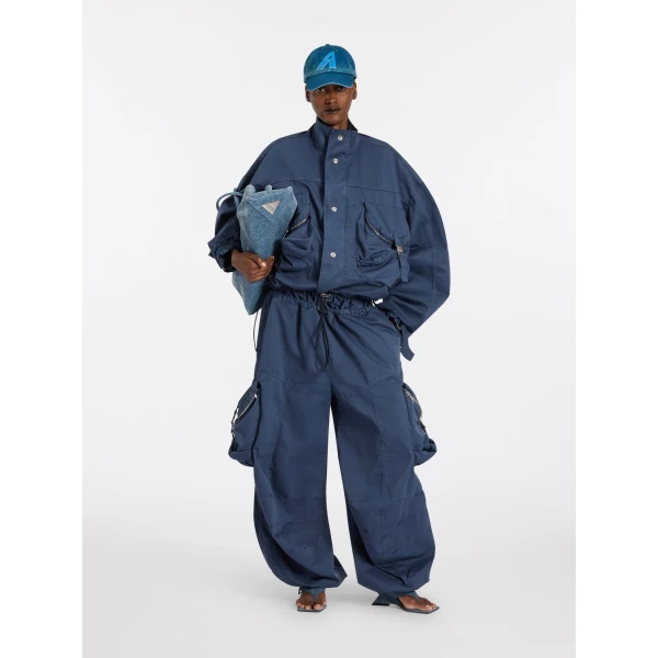 Washed blue bomber