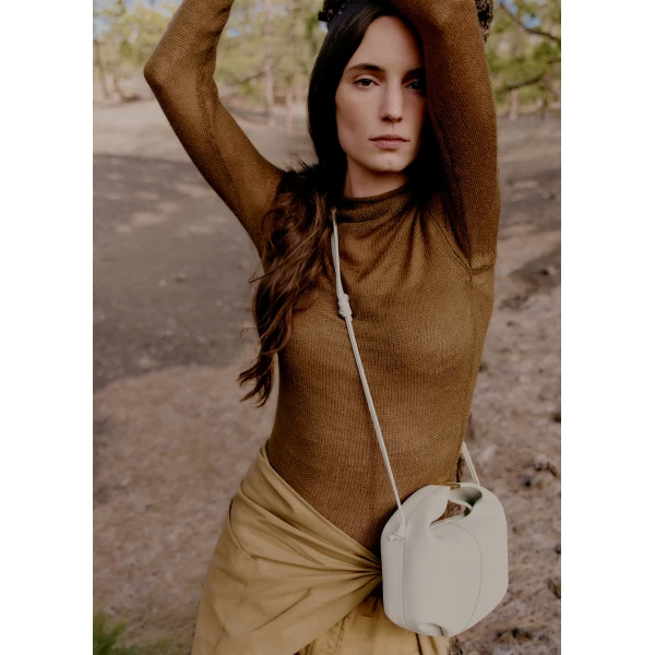 Polène Béri in Chalk Béri in Chalk - Shoulder & Crossbody Bags - Parisian Luxury Leather Bag at Luxury Shoes 