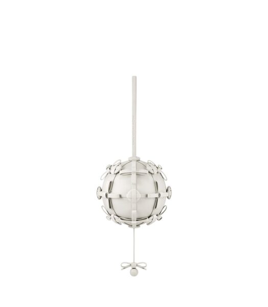 Polène Button Bow Sphere in Porcelain Button Bow Sphere in Porcelain - Clutch Bags - Parisian Luxury Leather Bag at Luxury Shoes 