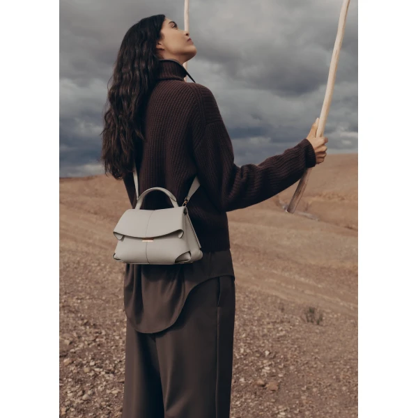 Polène Mokki Mini in Chalk Mokki Mini in Chalk - Mini Bags - Parisian Luxury Leather Bag at Luxury Shoes 