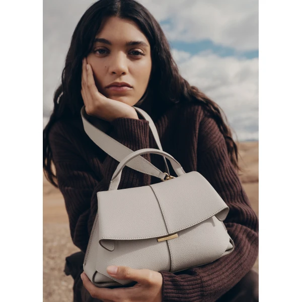 Polène Mokki Mini in Chalk Mokki Mini in Chalk - Mini Bags - Parisian Luxury Leather Bag at Luxury Shoes 