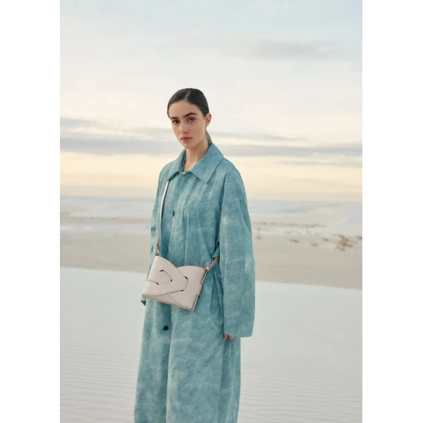 Polène Nodde in Chalk Nodde in Chalk - Shoulder & Crossbody Bags - Parisian Luxury Leather Bag at Luxury Shoes 