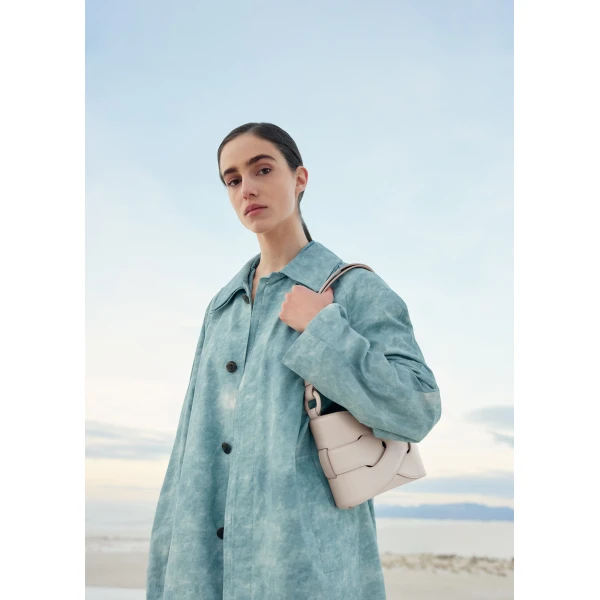 Polène Nodde in Chalk Nodde in Chalk - Shoulder & Crossbody Bags - Parisian Luxury Leather Bag at Luxury Shoes 