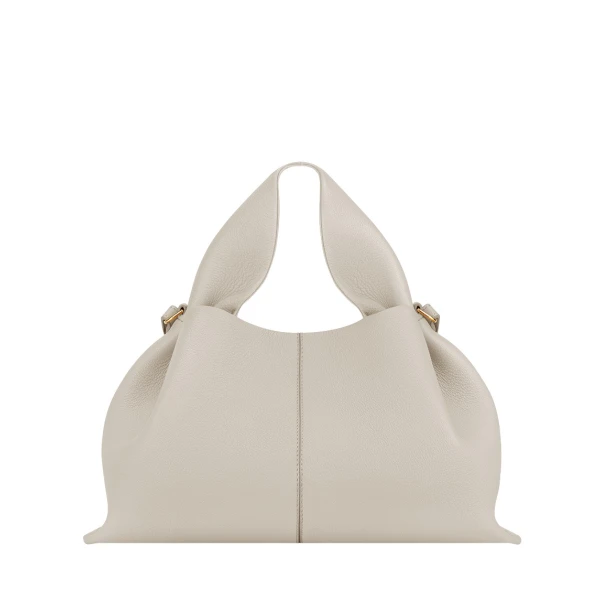 Polène Numéro Neuf in Chalk Numéro Neuf in Chalk - Shoulder & Crossbody Bags - Parisian Luxury Leather Bag at Luxury Shoes 