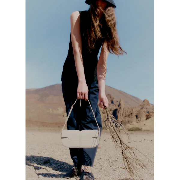 Polène Osmo in Chalk Osmo in Chalk - Shoulder & Crossbody Bags - Parisian Luxury Leather Bag at Luxury Shoes 