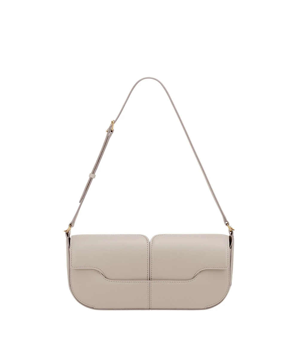 White-Osmo-in-Chalk-collection-coveti91311_nobg Polène Osmo in Chalk Osmo in Chalk - Shoulder & Crossbody Bags - Parisian Luxury Leather Bag at Luxury Shoes