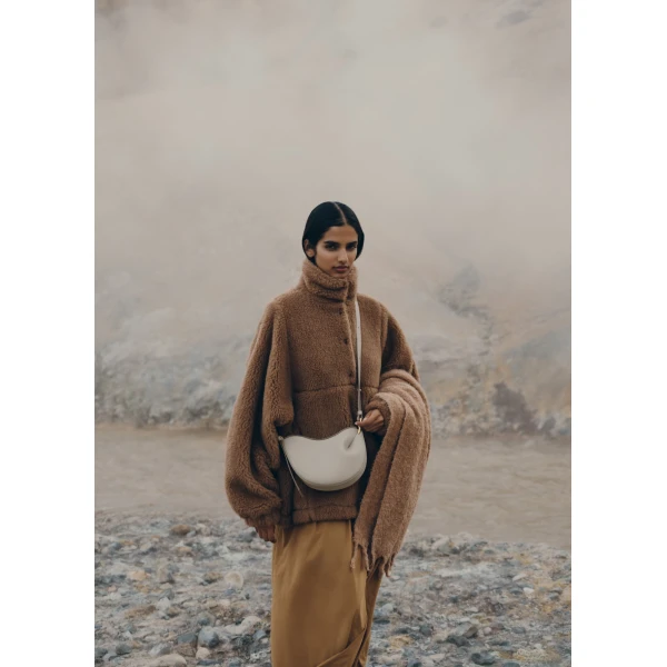 Polène Tonca in Chalk Tonca in Chalk - Shoulder & Crossbody Bags - Parisian Luxury Leather Bag at Luxury Shoes 