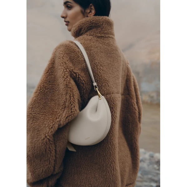 Polène Tonca in Chalk Tonca in Chalk - Shoulder & Crossbody Bags - Parisian Luxury Leather Bag at Luxury Shoes 